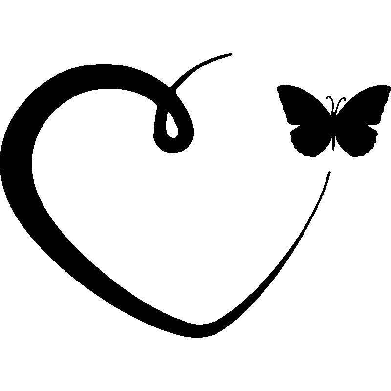 papillon coeur